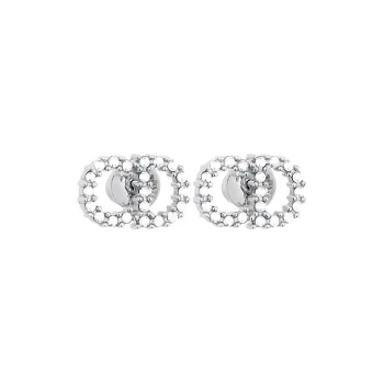 DIOR Earrings Women's Silver