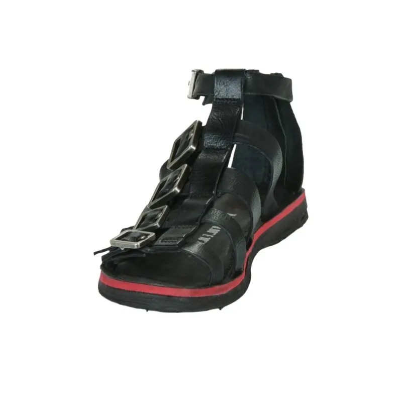 AirStep BUSA BUCKLE Roman Sandals Women's Black-2