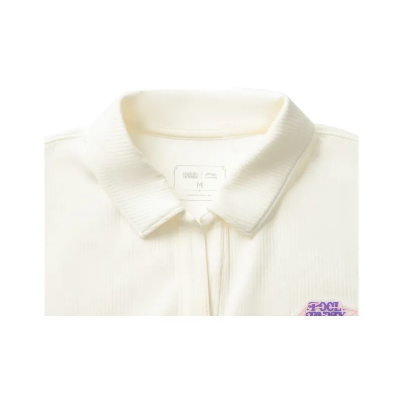 LiNing x LEAGUE OF LEGENDS Sports Life Collection Polo Shirt Women's Ivory-2