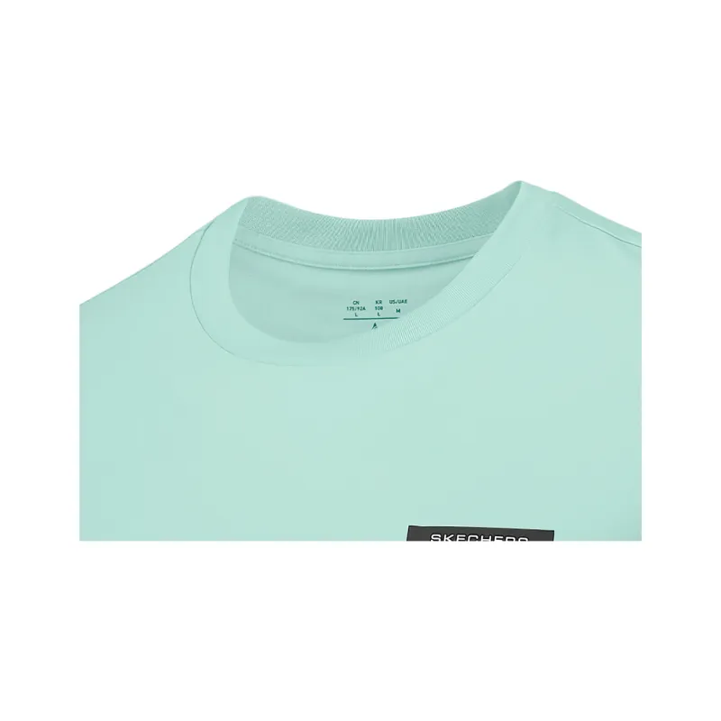 Skechers Basic Sports Series T Shirt Men's Aqua Green 02D9-2