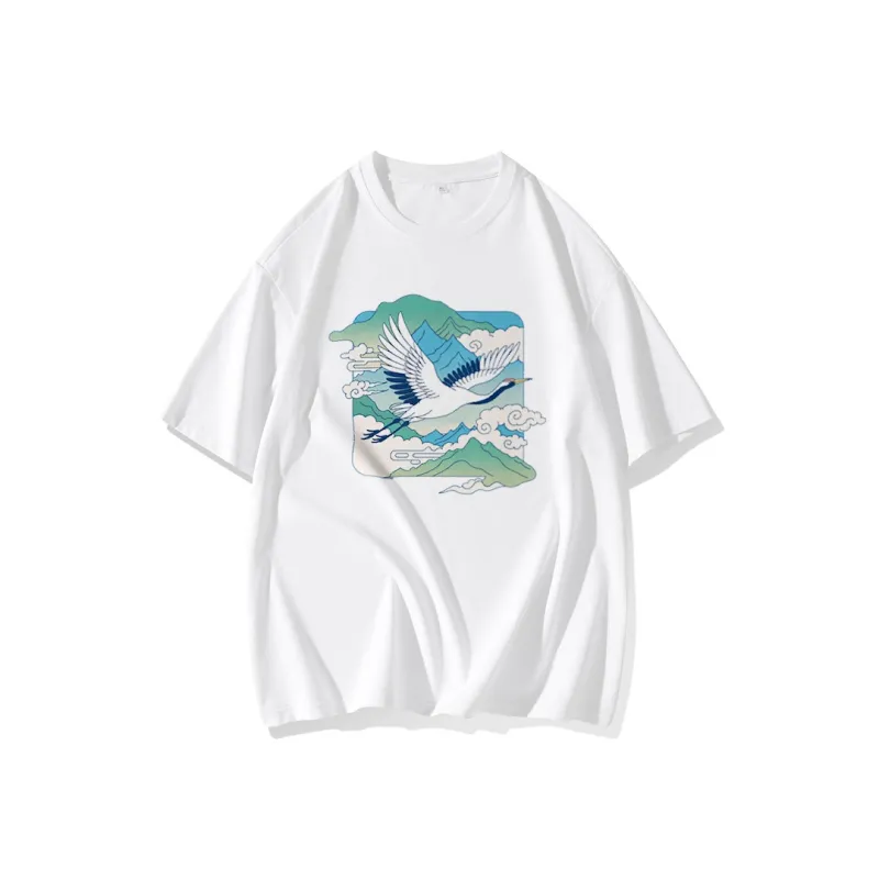 FAIRWHALE Drop Shoulder Sleeve T Shirt Women's-0