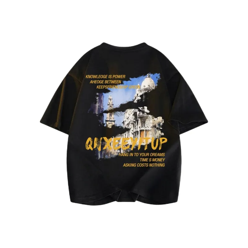 Qnxeey T Shirts Unisex-0