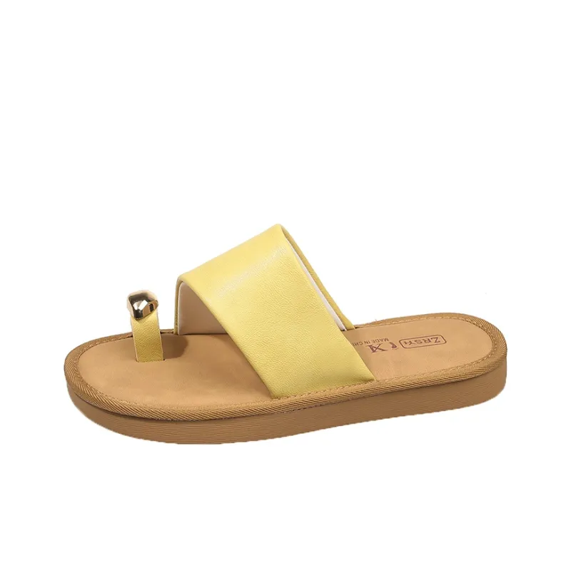 Alxnan Rubber Sole Slip Resistant Slide Slippers Women's-18