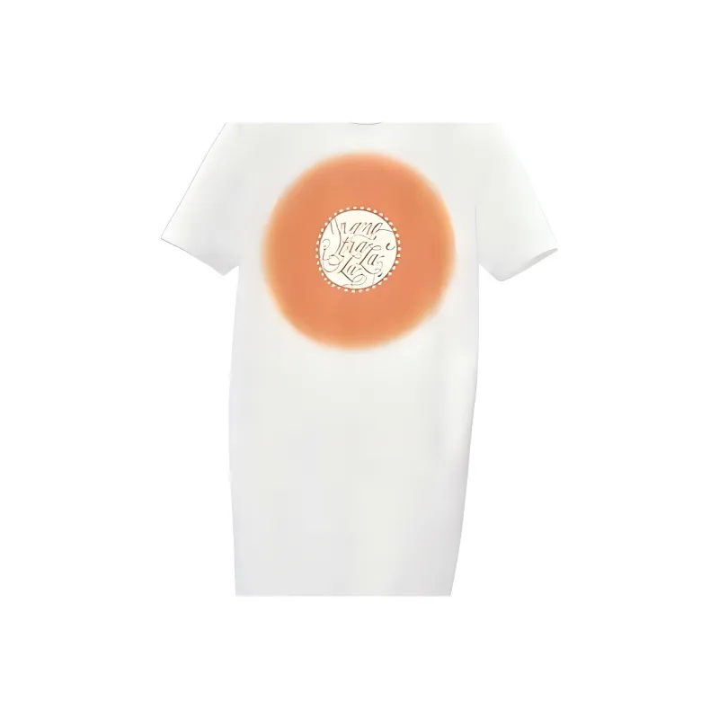 HERMES Short Sleeved Dress Women's White-5