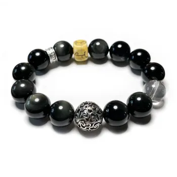 CUIJING Obsidian Bracelets Men's