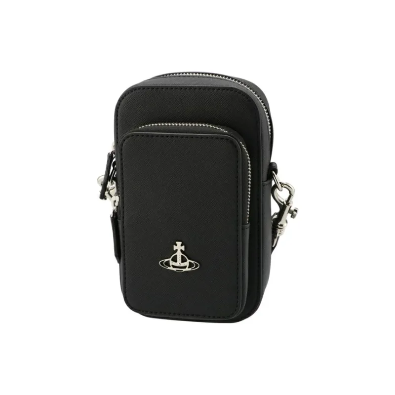 Vivienne Westwood Vegan Leather Shoulder Bag Women's Black-1