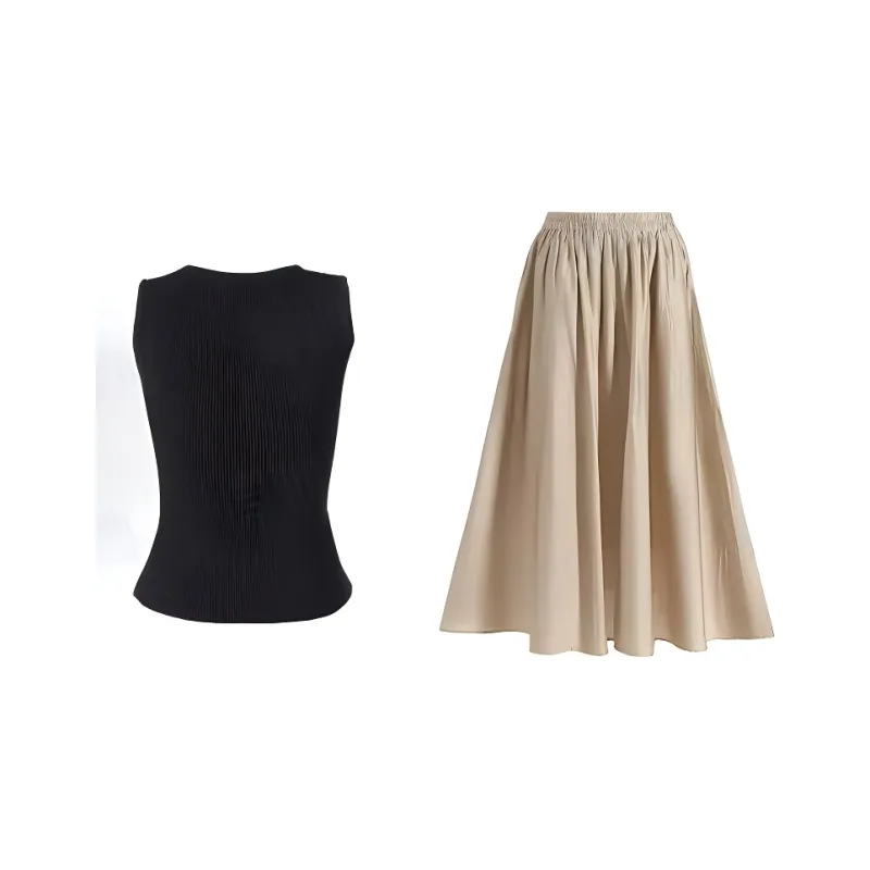 DOSOHEB Two Piece Skirt Sets Women's-1