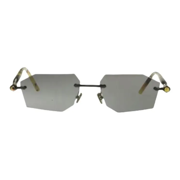 KUBORAUM Acetate Irregular Shape Sunglasses Unisex Brown-1
