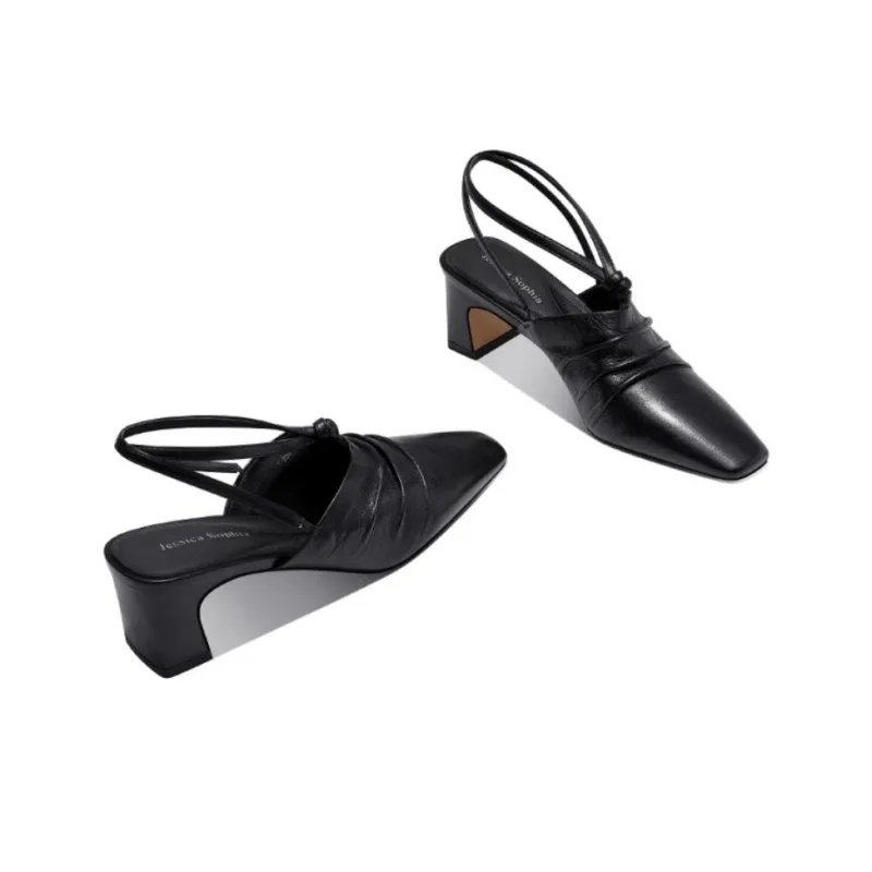 JESSICA SOPHIA Chunky Heel High Heels 4.5cm Women's-8