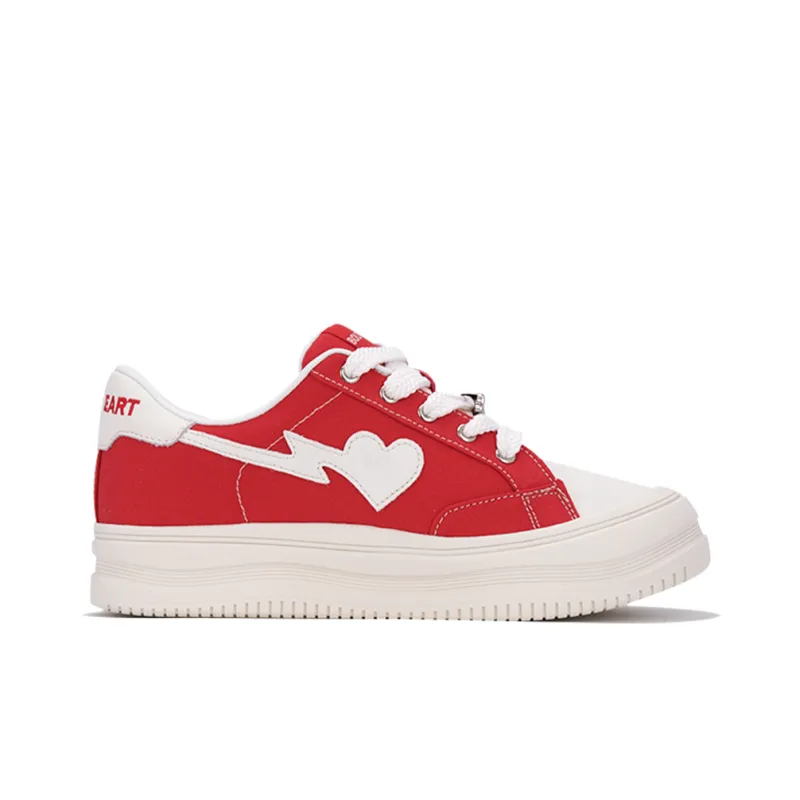 AND U Anti Slip And Wear Resistant Height Increasing Low Top Heartfelt Connection Skateboard Shoes Unisex-32