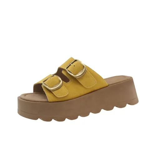 AJPAP Metal Slip Resistant Odor Resistant Abrasion Resistant Quick Dry Slide Slippers Women's