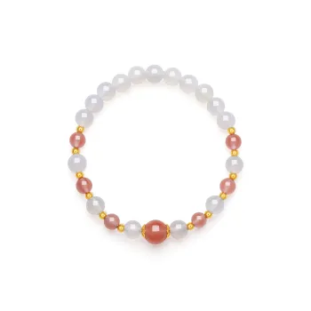 Cuiya Golden Building Natural Agate Bracelets Women's