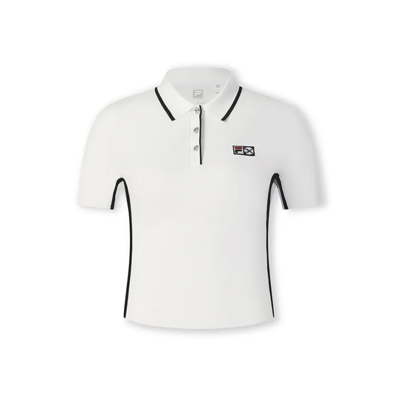 FILA Polo Shirt Women's Jade White-2