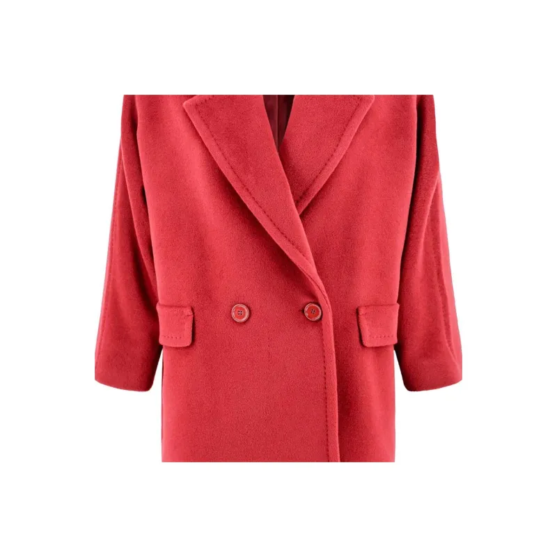 MaxMara Studio Molo Double Breasted Long Sleeved Coat-3