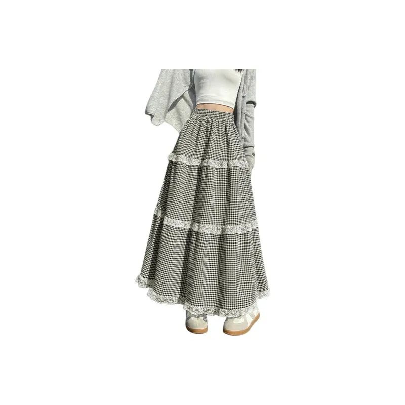 Mu Qingqing Casual Long Skirt Women's-0