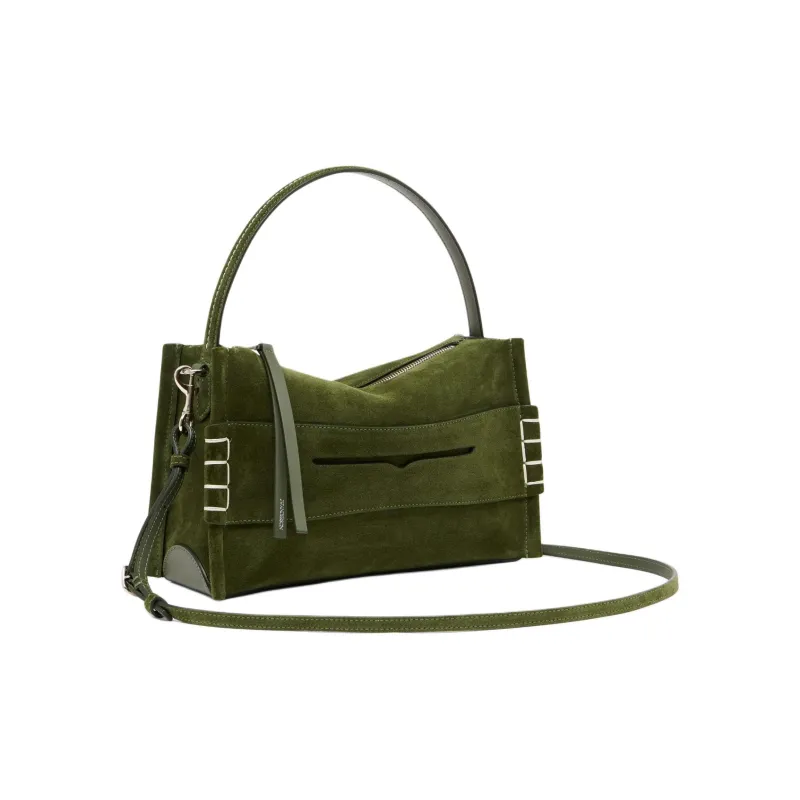 JW Anderson Split Grain Calfskin Shoulder Bag Regular Women's Green-2