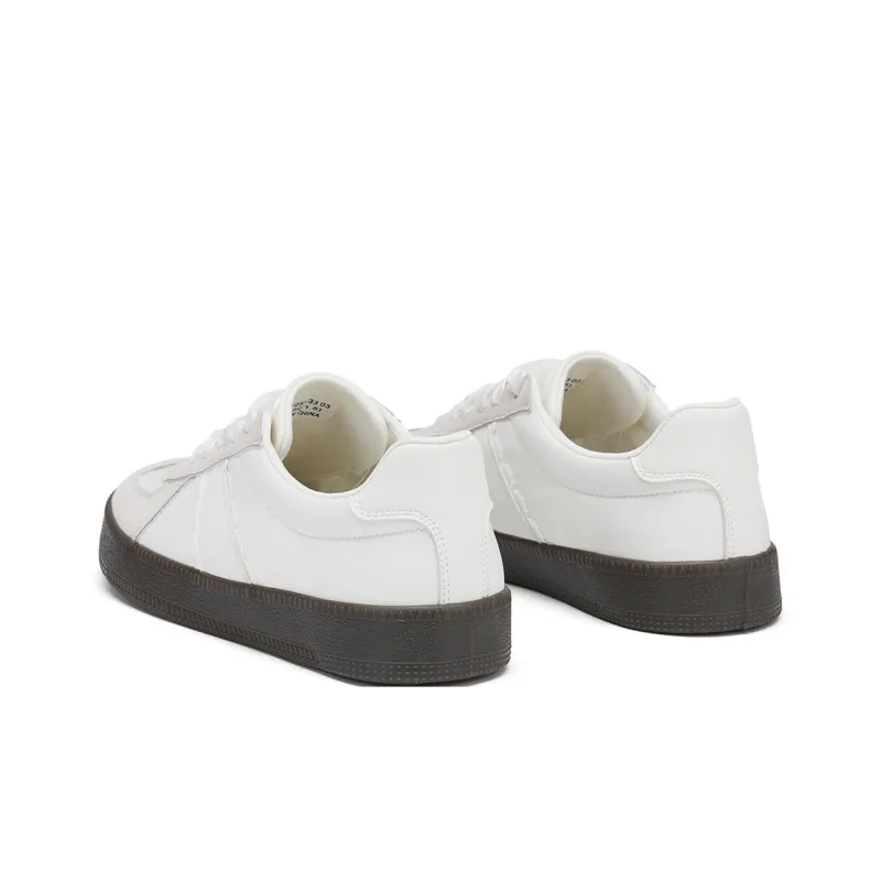 Hotwind Cream Lace Series Anti Slip Wear Resistant Low Top Casual Shoes Women's-2