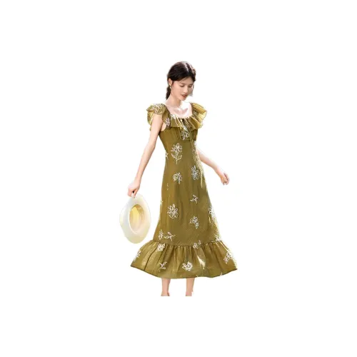 XWI Sleeveless Dresses Women's Green Amber
