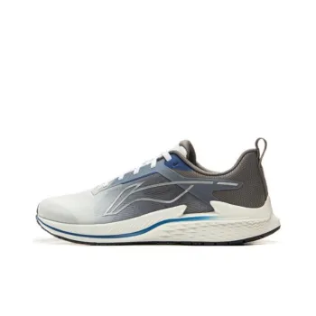 LiNing Anti Slip Wear Resistant Low Top Casual Running Shoes Men's White Gray