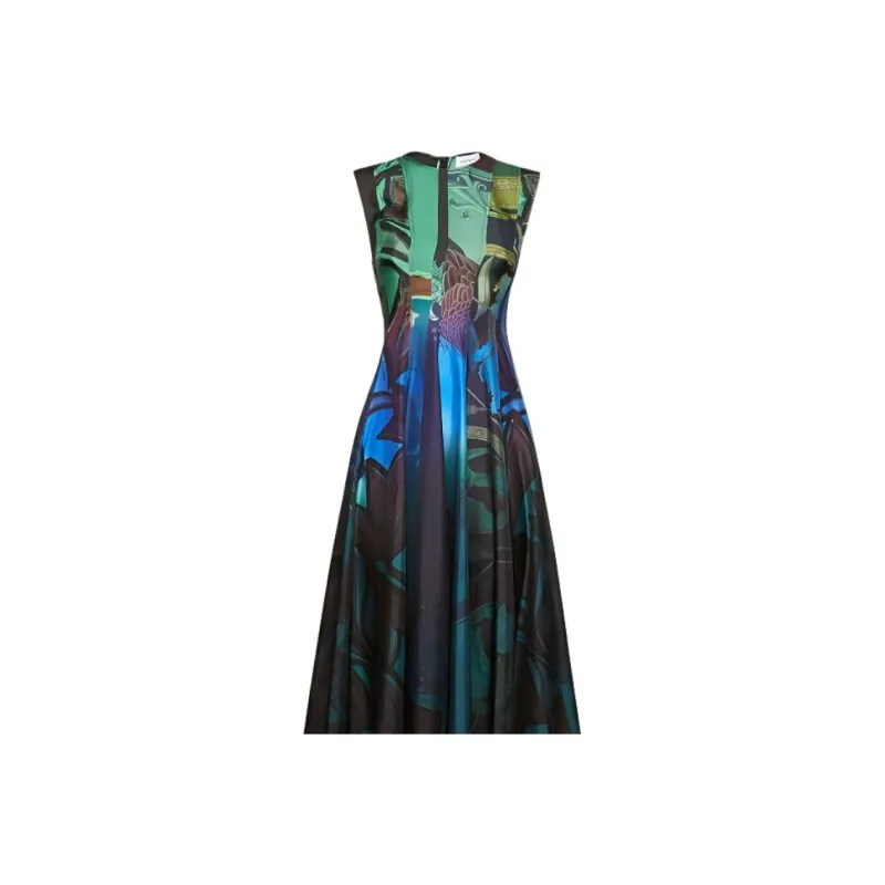 Ferragamo Sleeveless Graphic print Dress-3