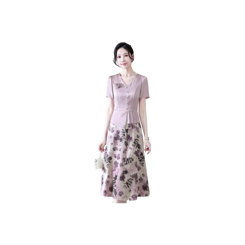 YIRANCHUN Short Sleeved Dress Women's-1