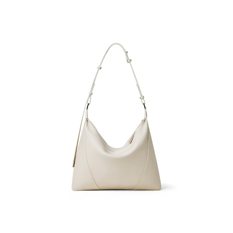 ROBERTA DI CAMERINO Cow Leather Shoulder Bag Women's Light Gray/Ecru-7