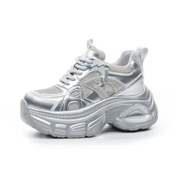 The Mystery Of Glamour Cushioning And Breathable Low Top Chunky Sneakers Women's