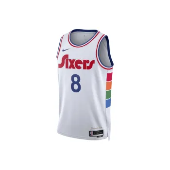 Nike x NBA Philadelphia 76ers Dri Fit SS25 Basketball Jersey Men's White