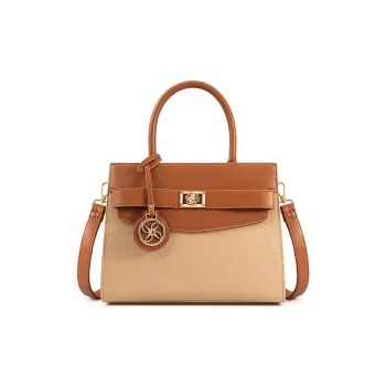 Vigno Synthetic Leather Shoulder Bag, Crossbody Bag, Handbag Regular Women's Brown & Apricot