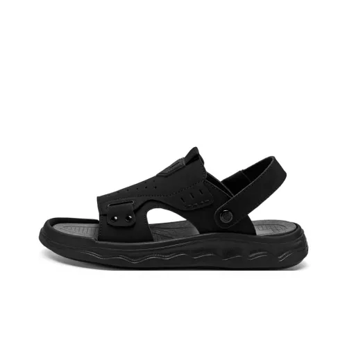 Abango Beach Sandals Men Black