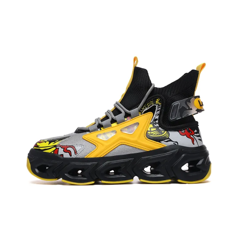 COPICVEN Shock Absorbers With Slip Resistant Features Mid Top Casual Shoes Men's-5