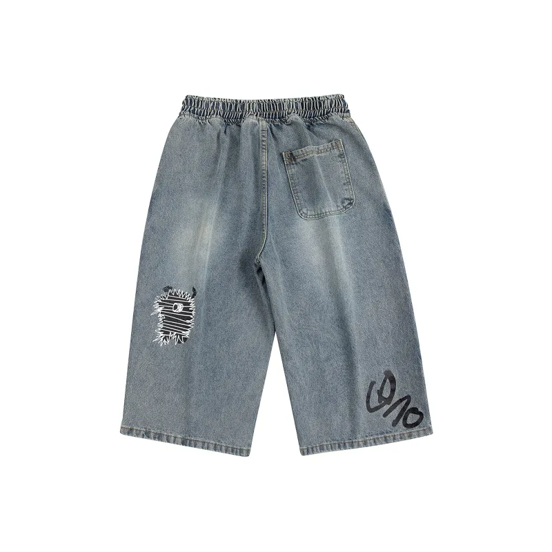 TIRED Denim Shorts Unisex-8
