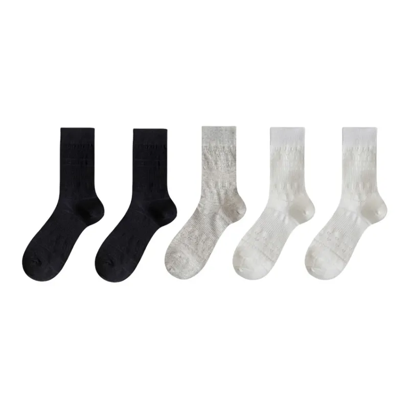 Lan Miao Mid Calf Socks Women's 5 Pack-21