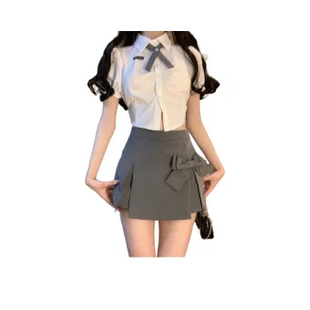 Flowers In Water Skirt Set Women's