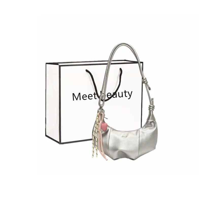 Fitchell PU Shoulder Bag Women's Yellow/Pink/Silver/Black/Blue/White-11