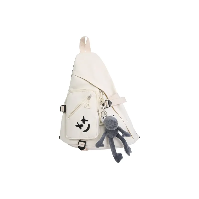 Debecca Nylon With Mesh Sling Bag Unisex Multicolor-4