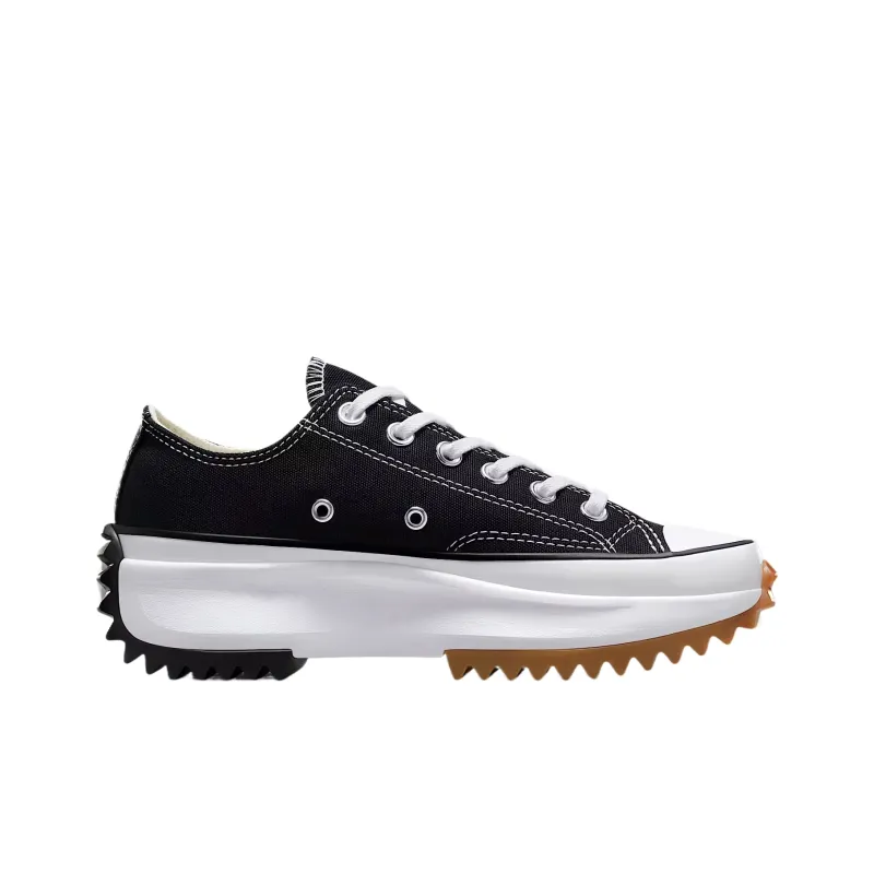 Converse Run Star Hike Platform Low Top Canvas Shoes Unisex Black-1