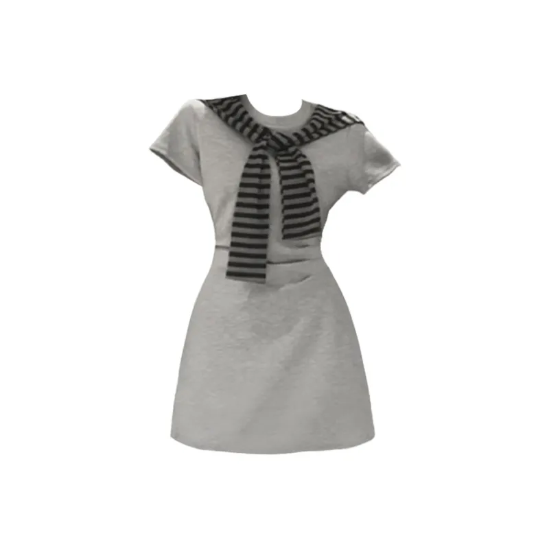 Mu Xiao Xin Short Sleeved Dress Women's-0