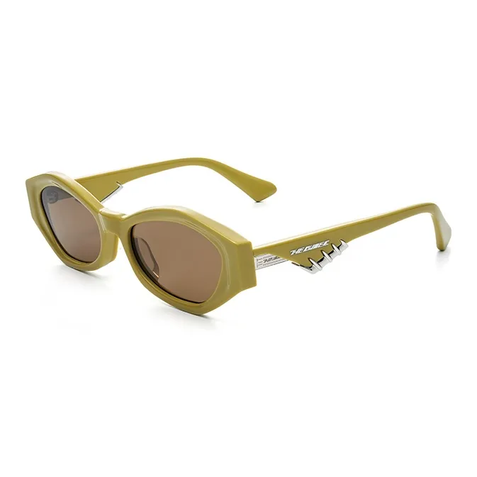THE OWNER Plate Frame Irregular Shape Sunglasses Unisex-14