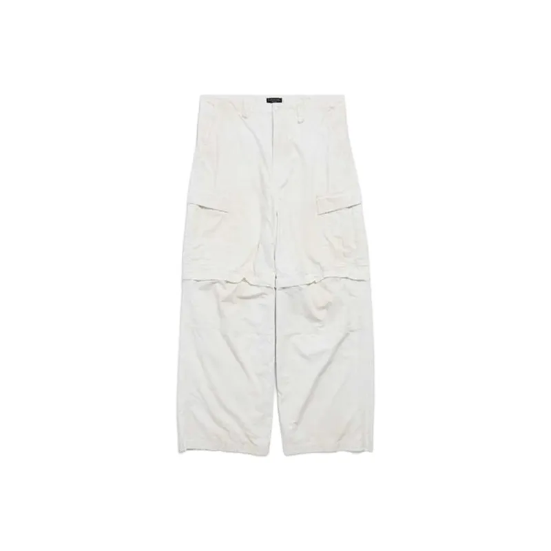 Balenciaga SS25 Casual Pants Loose Fit Men's White-0