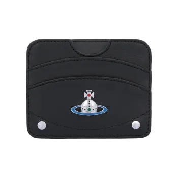 Vivienne Westwood Brand Logo Card Holder Men's Black