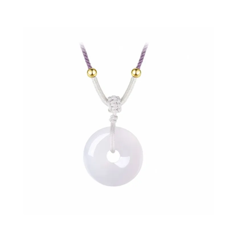 WINGSTOP Chalcedony Jade Necklaces Unisex-2