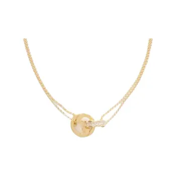 GUCCI Brass Necklaces Unisex Gold