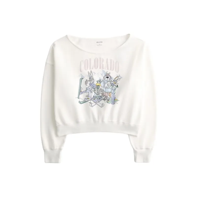 Hollister Sweatshirts Women's Cloud White-0