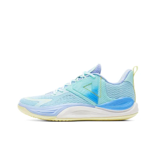 PEAK Cushioning, Slip Resistant, And Abrasion Resistant Low Top Basketball Shoes Men's Bay Blue