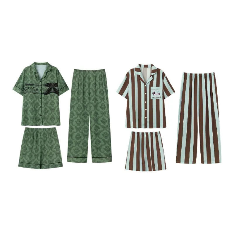 Cotton Gene Pajama Set Women's Combo Set-40