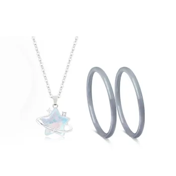 Welcome To The Treasure Colored Glaze Jade Necklaces Unisex