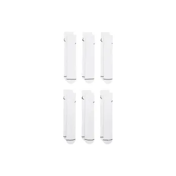 Jordan SS25 Mid Calf Socks Unisex 6 Pack White