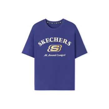 Skechers SS25 T Shirt Unisex Captain Purple 013D