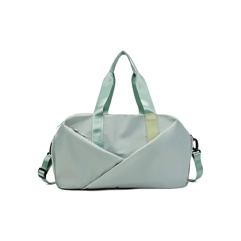 Yalu Nylon Shoulder Bag, Travel Bag Unisex Black/Green/Pink/Purple-24